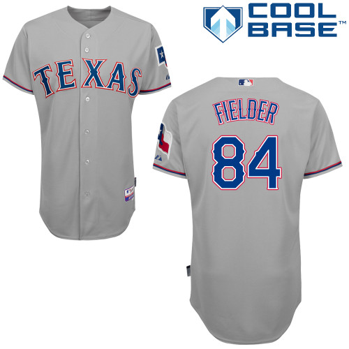 Prince Fielder #84 Youth Baseball Jersey-Texas Rangers Authentic Road Gray Cool Base MLB Jersey